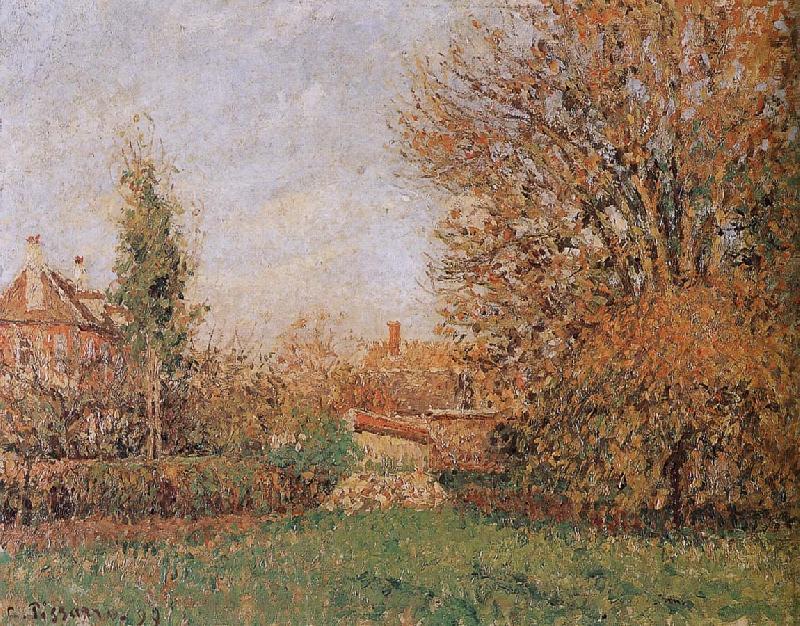 Camille Pissarro autumn scenery oil painting picture